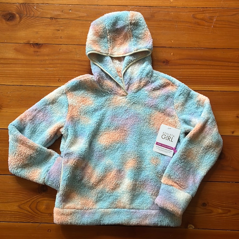 Athleta Girl So Snug Printed Sherpa Hoodie